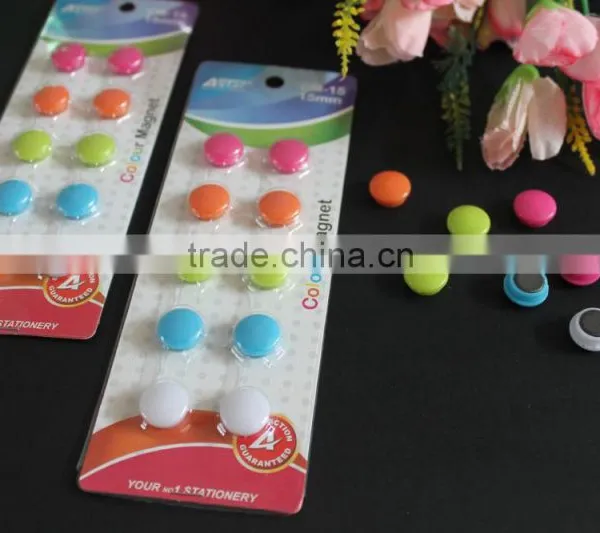 Round Shape 15mm Color Magnet Button for Office, Whiteboard, Frige, Freezer, School. Wholesale Magnet Button Cheap Sale! photo-4