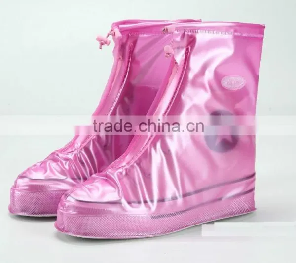 Very Cheap Fashion Non-disposable Causal Flat Sole Pvc Rain Shoe Covers