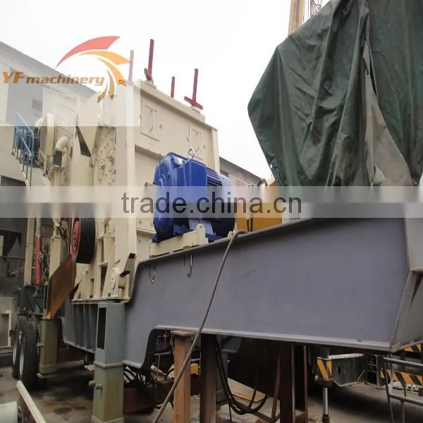 2014 Gypsum Wheeled Mobile Cone Crusher/Wheeled Mobile Crushing Plant