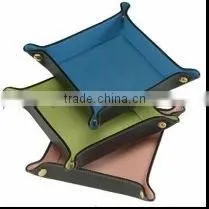 Square PU Leather Tray/Home Storage Tray
