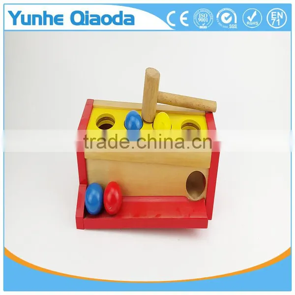 Multi-color Small Hit Ball Box Toys,Wooden Pound Toy For Kids,Wooden Hammering Toy photo-3