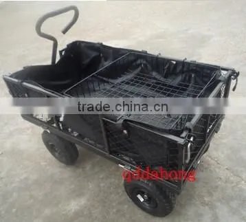 Foldable Garden Mesh Cart With 4 Wheels photo-2