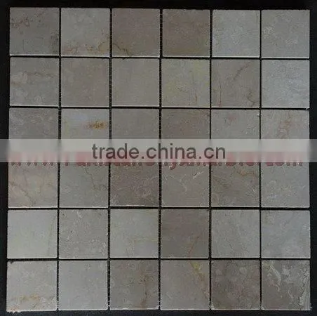 UNIQUE SAHARA BEIGE MARBLE MOSAIC TILES photo-3