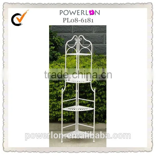 Wrought Iron 4-Tier Corner Rack Barthroom Rack PL08-5604 photo-5