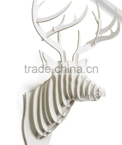 DIY Deer Head Christmas Animal Trophies Wall Hanging Decorations photo-3