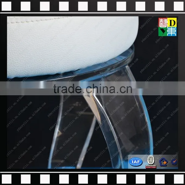 Popular Design Acrylic Durable Shower Chair PMMA Plastic Bright Colored Chairs From China Manufacturer photo-5