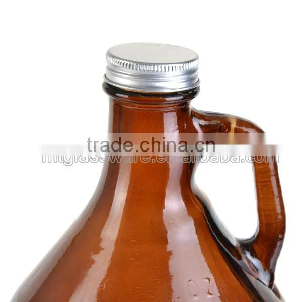 Amber Beer Glass Pitcher photo-2