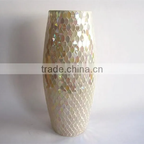 Elegant Mosaic Decorative Long Stem Vases photo-2
