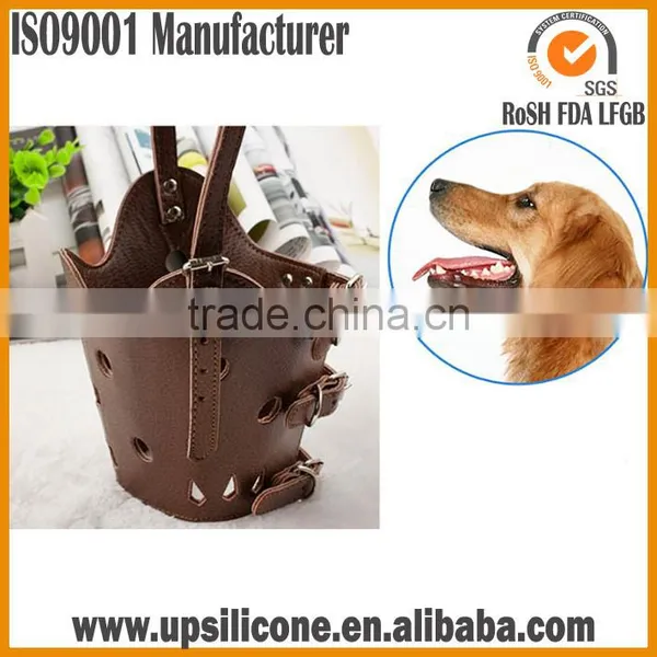 High Quality Type of Leather Dog Anti-bite Muzzle photo-5