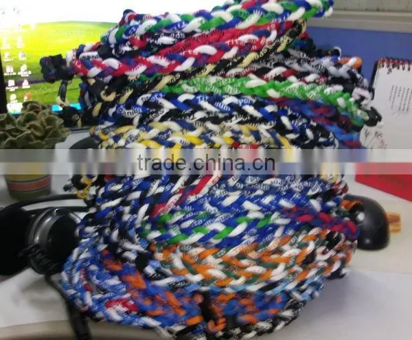 2016 Hot Sale Wholesale Triple Braided Titanium Sports Necklace photo-3