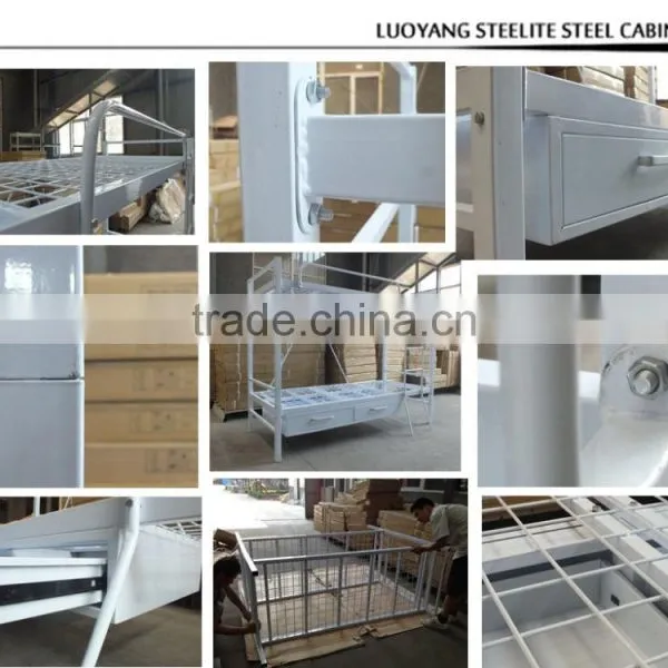 Iron Metal Type and Home Bed Specific Use Steel Bunk Bed photo-6