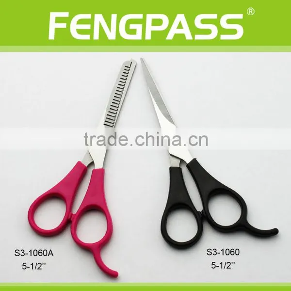 S3-1060 5-1/2" Inch 2CR13 Stainless Steel With PP Handle Handmade Hair Shears Thinning Scissors photo-5