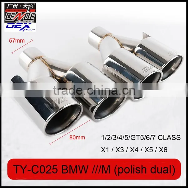 Auto Tuning Ss304 Exhaust Tips Laser M Polish for Bmw photo-6