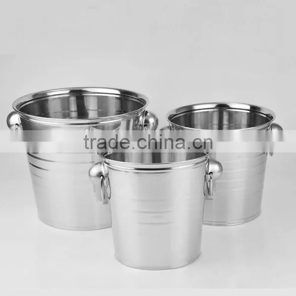 Wholesale Champagne Beer Ice Bucket Custom Bulk Stainless Steel Metal Ice Bucket photo-3