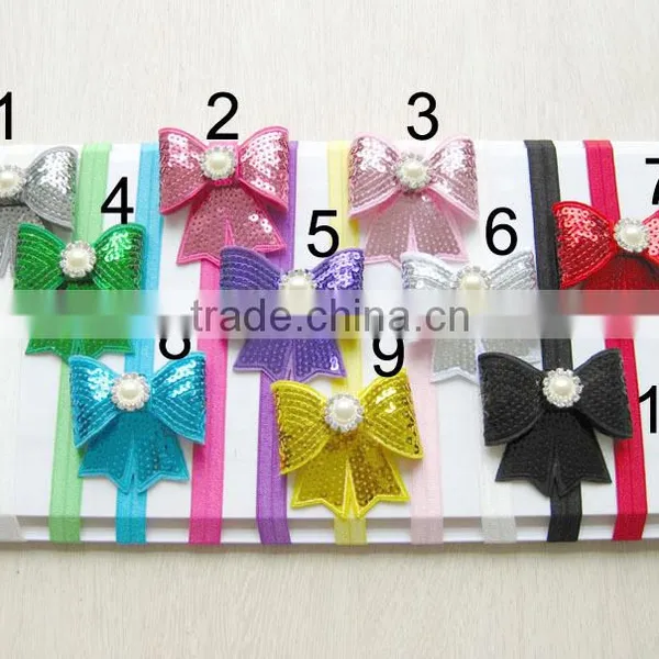 Sequin Bow Flower Clip for Kids Hair Accessories photo-3
