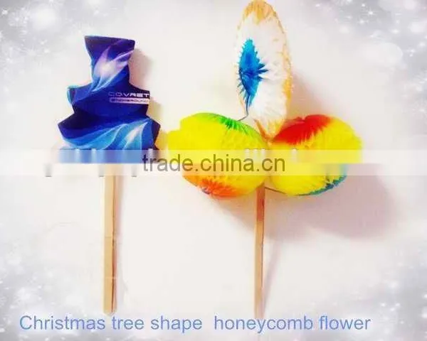 Honeycomb Figures Fixed on Printed Cards With Picks photo-2