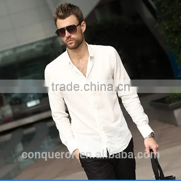 New Design Made to Measure Cotton Casual Slim Men Shirt BST008 photo-2