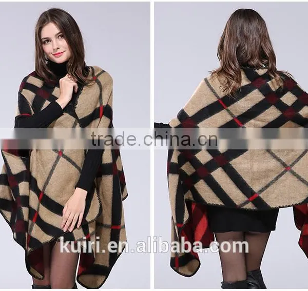 2015 Autumn & Winner Women's Shawl Plaid Scarves Cashmere Shawl Large Square Thick Warm Scarf photo-4