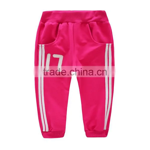 Wholesale Custom Made Hot Kids Girls Cotton Sport Trousers Sportswear photo-3