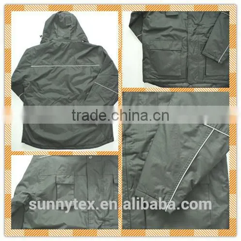 Workwear Rainproof Reflective Piping Men Winter Jackets photo-4