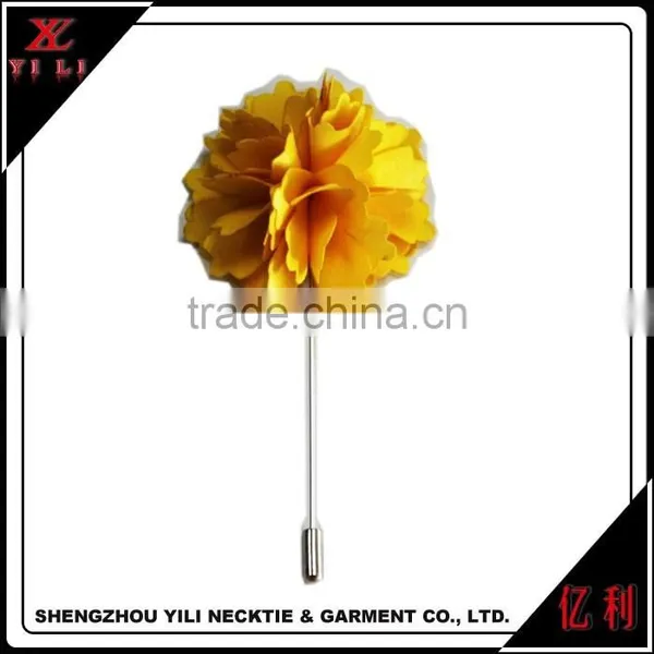 New Arrived High Quality Wedding and Party Flower Chiffon Lapel Pin photo-4