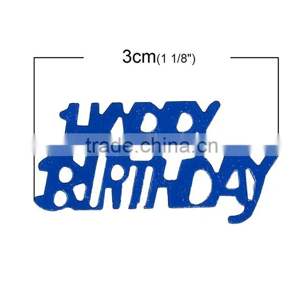 PVC Confetti Party Decoration Birthday Message "Happy Birthday" At Random photo-2