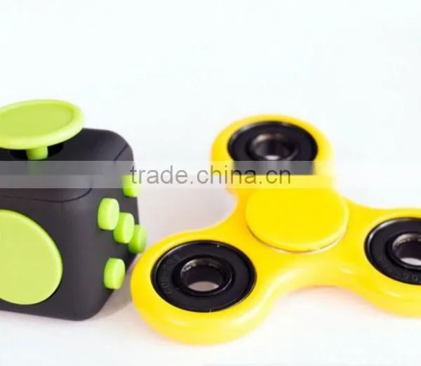 Wholesale New Creative Desk Anti Stress Finger Spinner Top Sensory Toy Cube Gift Fidget Spinner for Children Kid photo-2