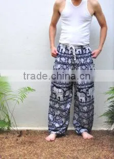 New Harem Pants Bohemian Gypsy Hippies Boho Animal Elephant Peacock Camel Thai Palazzo Pants Rayon Batik Ethnic Trouser Gypsian photo-3