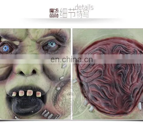 Halloween Scary Zombie Mask With Scar photo-5