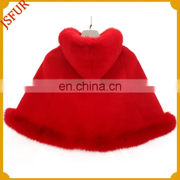 Genuine Fox Shawl For Kids Winter Fur Cape photo-3