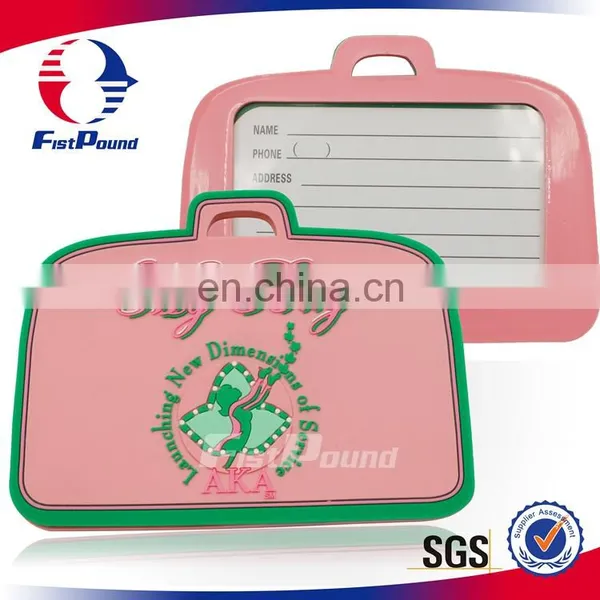Beautiful Pink Luggage Tag With a Name Card