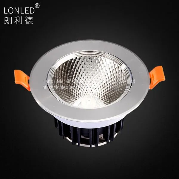 Recessed LED COB Spotlight Aluminum Case White/Silver Die Casting photo-3