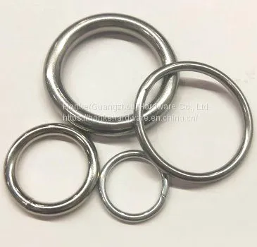 Round Closed Metal O Rings Solid Brass O Ring Copper O-ring For Bag or Boat photo-2