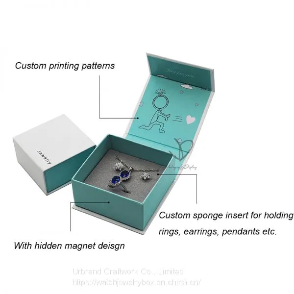 Custom Printing Wholesale New Design Fashion Flip Paper Ring Box photo-2