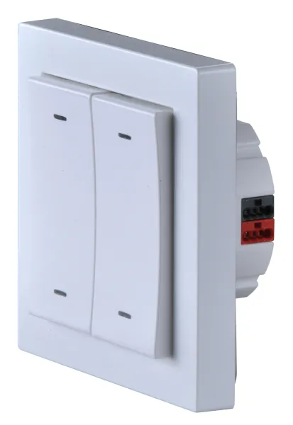 Intelligent lighting control button panel push button switches