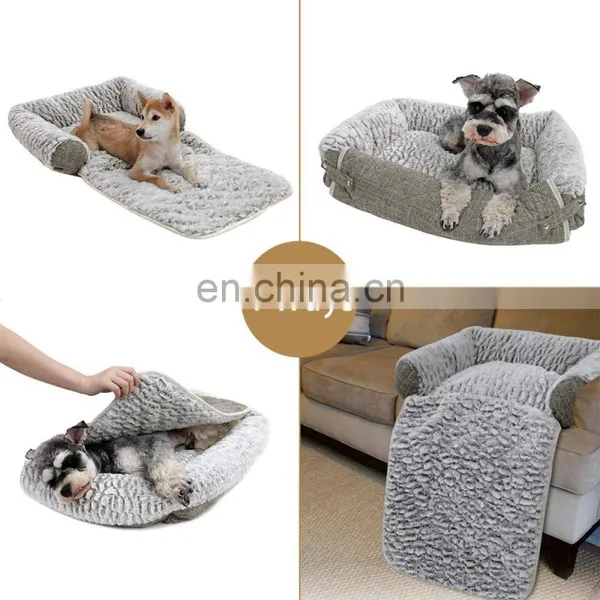 Pet Mat Cushion for Dogs and Cats-Snuggly Orthopedic Sleeper With More Filling on 3 Sides-Nonslip and Waterproof Bottom photo-3