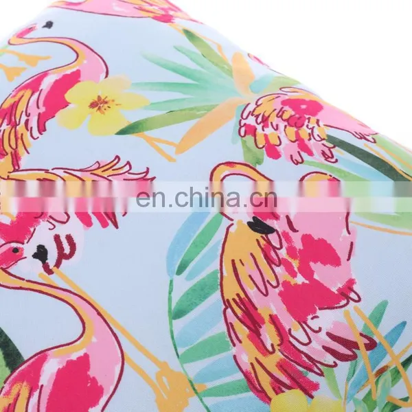 Outdoor Accent Pillow Cover Flamingo Paradise Large Water UV Stain-Resistance Tropical Decorative Replacement Cushion Cover photo-4