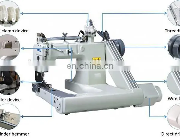 BA 928D-2PL HIGH-SPEED THREE NEEDLE FEED-OFF-THE-ARM CHAINSTITCH MACHINE photo-2