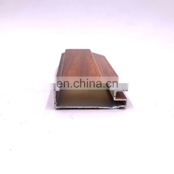 Shengxin Aluminium Frame Partition Wall Aluminium Frame Wall Glass Partition Aluminum Wooden Grain Profile photo-3