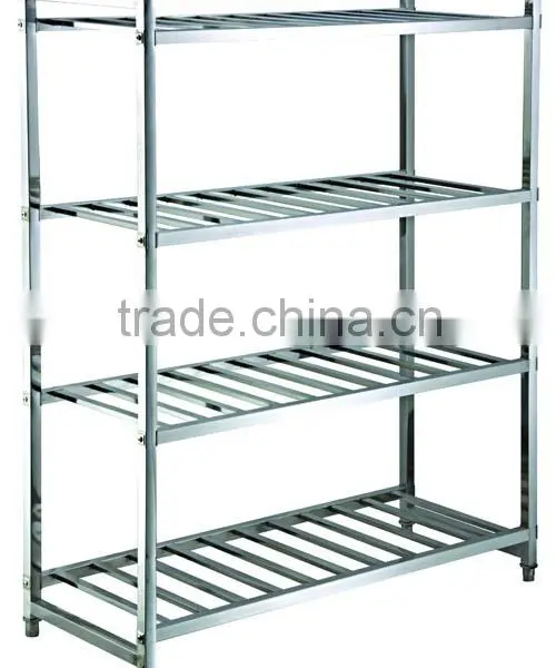 Types of Square Tube Stainless Steel Hotel Room Service Cart Service Trolley photo-6