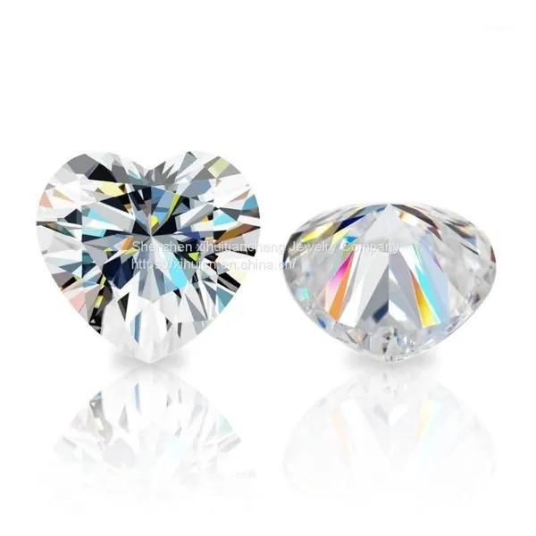 Loose Gemstones Moissanite Stones D Color VVS1 Heart Shaped Excellent Cut Pass Diamond Tester For Women's Jewelry photo-4