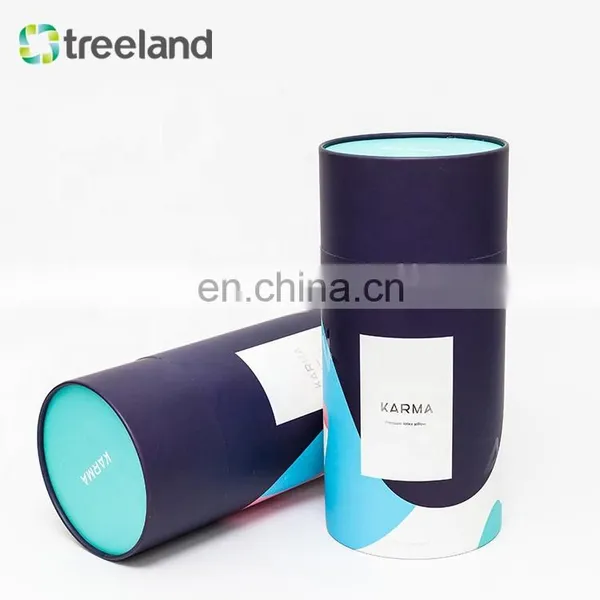 Custom Rigid Pillow Round Kraft Paper Tube Packaging photo-3