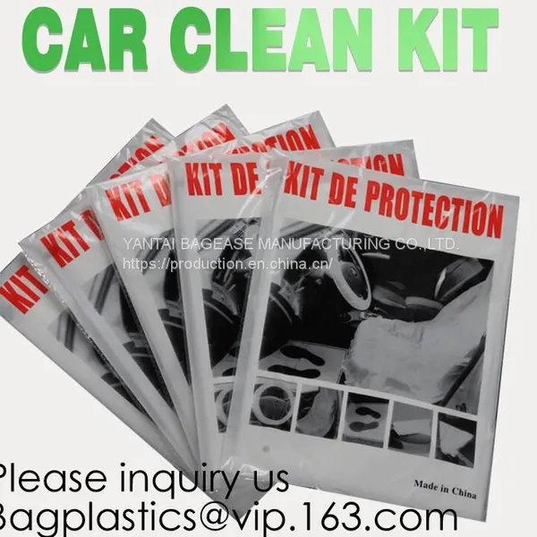 Disposable Biodegradable Car Cover With Elastic Band Medium Size, Kit De Protection, Car Clean Kit, Car Protection Disposable