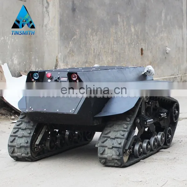 AVT-14T ATV Tracks Delivery Robot Robust Rubber Crawler Robot Car Chassis From China photo-5