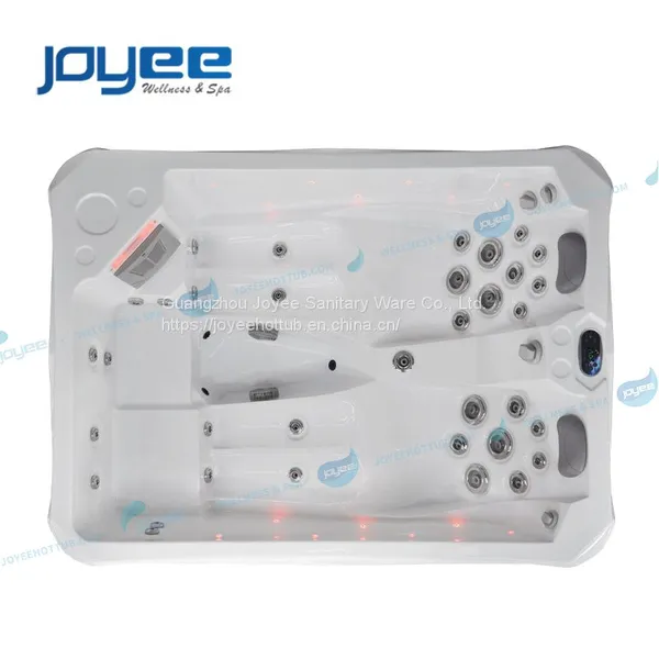 JOYEE Wholesale High Quality 4 People US Acrylic Hydro Bubble Massage Freestanding Bathing Outdoor Hot Tub Spa photo-4
