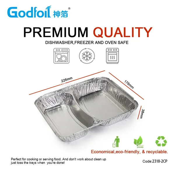 Rectanglar Aluminum Foil Container Wrinkle Wall Container