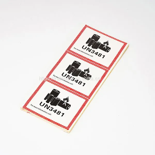 UN3841 Label Lithium Battery Labels Caution Shipping Labels photo-2