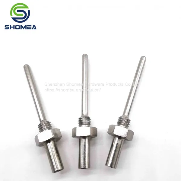SHOMEA Customized Thin Wall 304/316 Stainless Steel One Round Closed End Temperature Probe photo-5