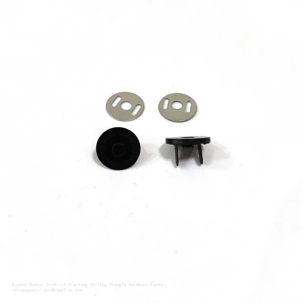 14MM Matte Black Ultra-thin Magnetic Button photo-3