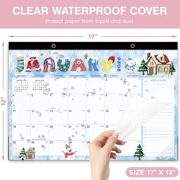 OEM Quality Custom Desk and Wall Calendar for Promotional Gift and Home Decoration photo-5